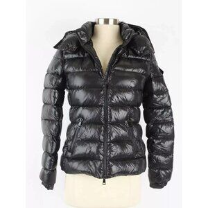Moncler Bady Giubbotto Down Jacket w/ Removable Hood SZ 0/XS Black
